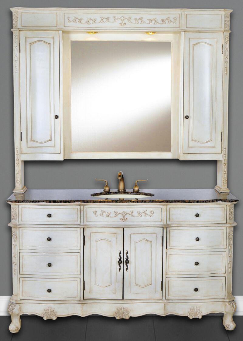 Bathroom shop hutch vanity